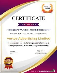 Awards-timetoleap-2020-certificate